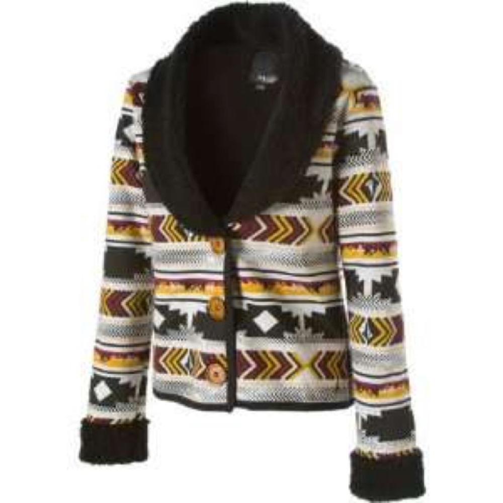 Volcom Baba Black Sheep Sherpa Aztec Jacket